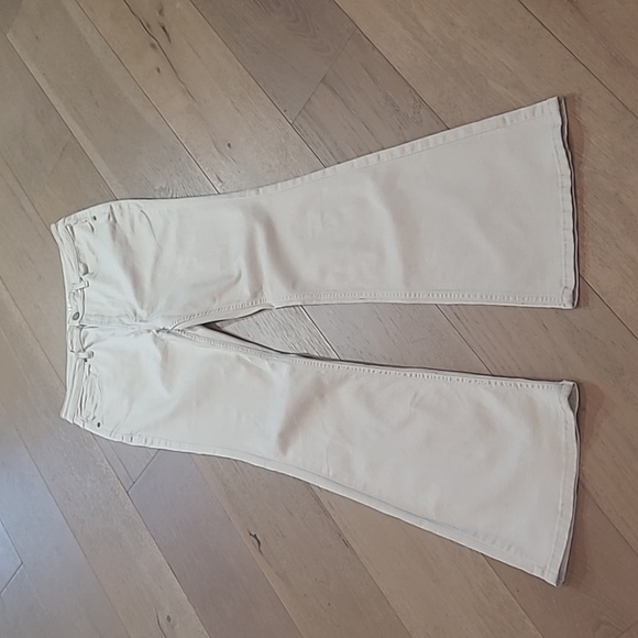 EUC Idyllwind Pants Women's sz 12/32L Cream/Tan High Rise Bootcut Pants - Picture 2 of 13